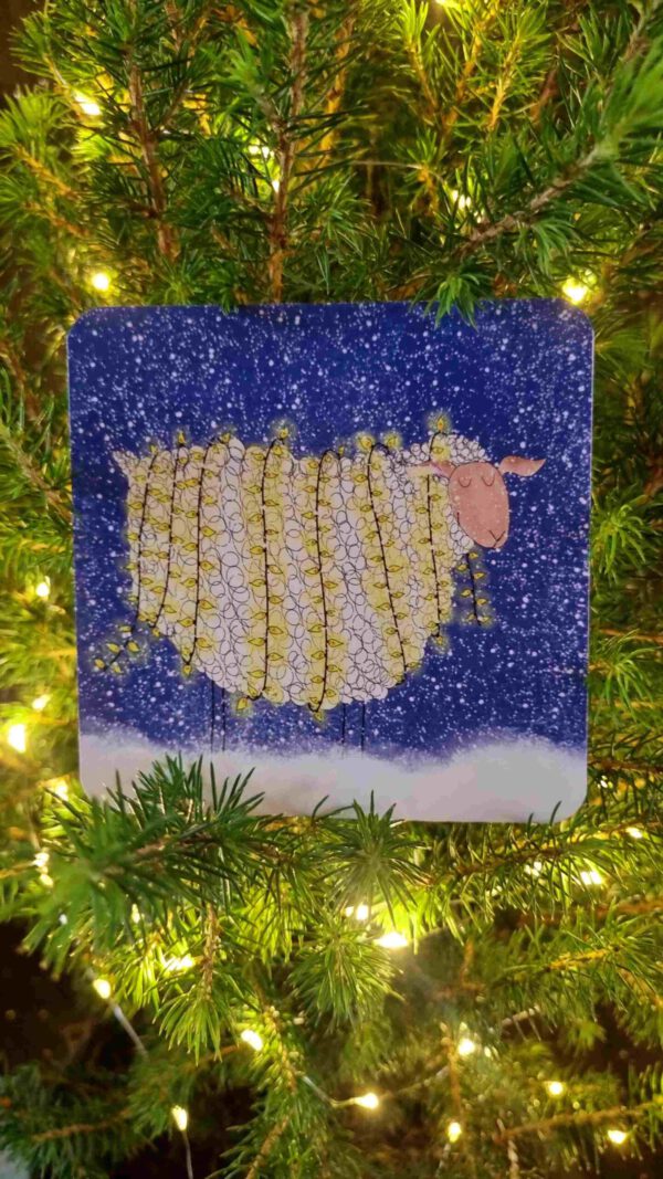 Schaap met lampjes, blauw - Image 2
