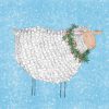 Schaap met krans