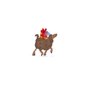 Schaap met cadeautje