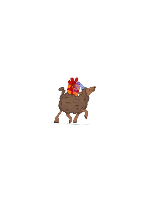 Schaap met cadeautje